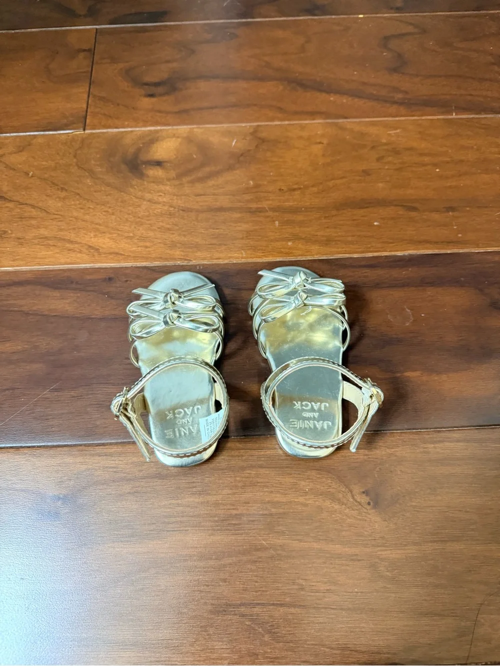 Janie and Jack Metallic Gold Sandals